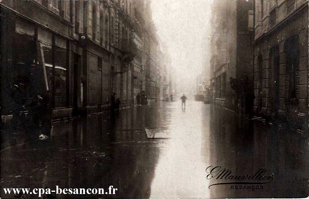 BESANÇON - Inondations de Janvier 1910 - Rue Gambetta